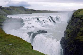 Islandské vodopády - Gulfoss